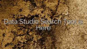 Data Studio Search Tool is Here