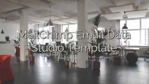 MailChimp Email Data Studio Template