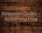 Response Codes – Screaming Frog