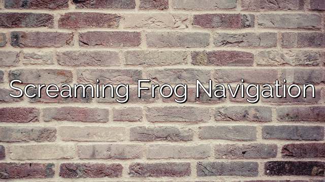 Screaming Frog Navigation
