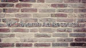 PPC Search Ad Research