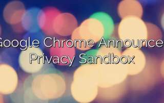 Google Chrome Announces Privacy Sandbox