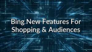 Bing New Features For Shopping & Audiences