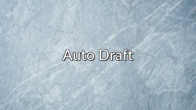 Auto Draft